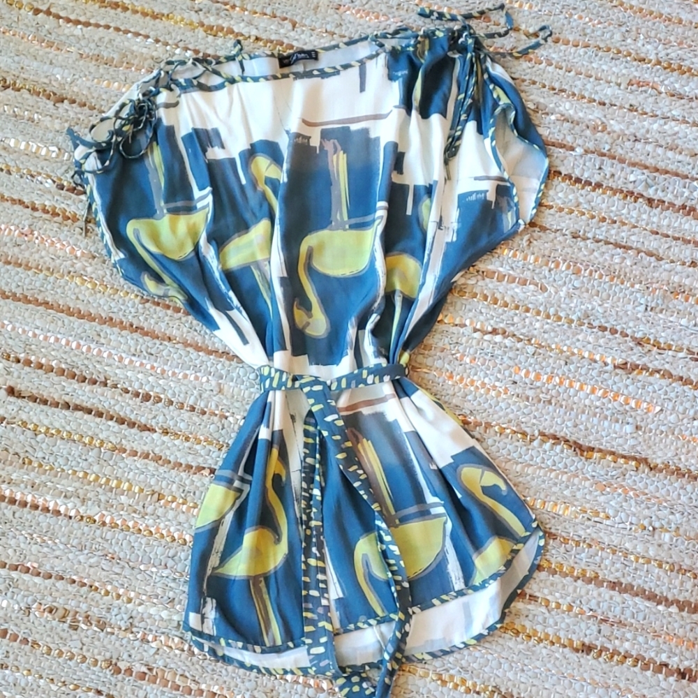 Flamingo print dress from Brazil - Picture 2 of 11
